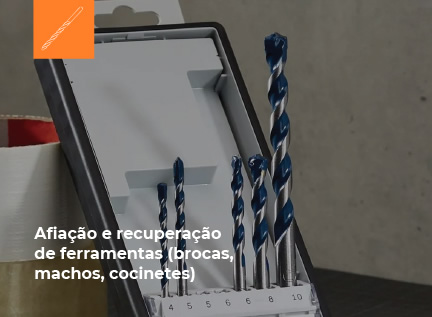 Afiação e recuperação de ferramentas